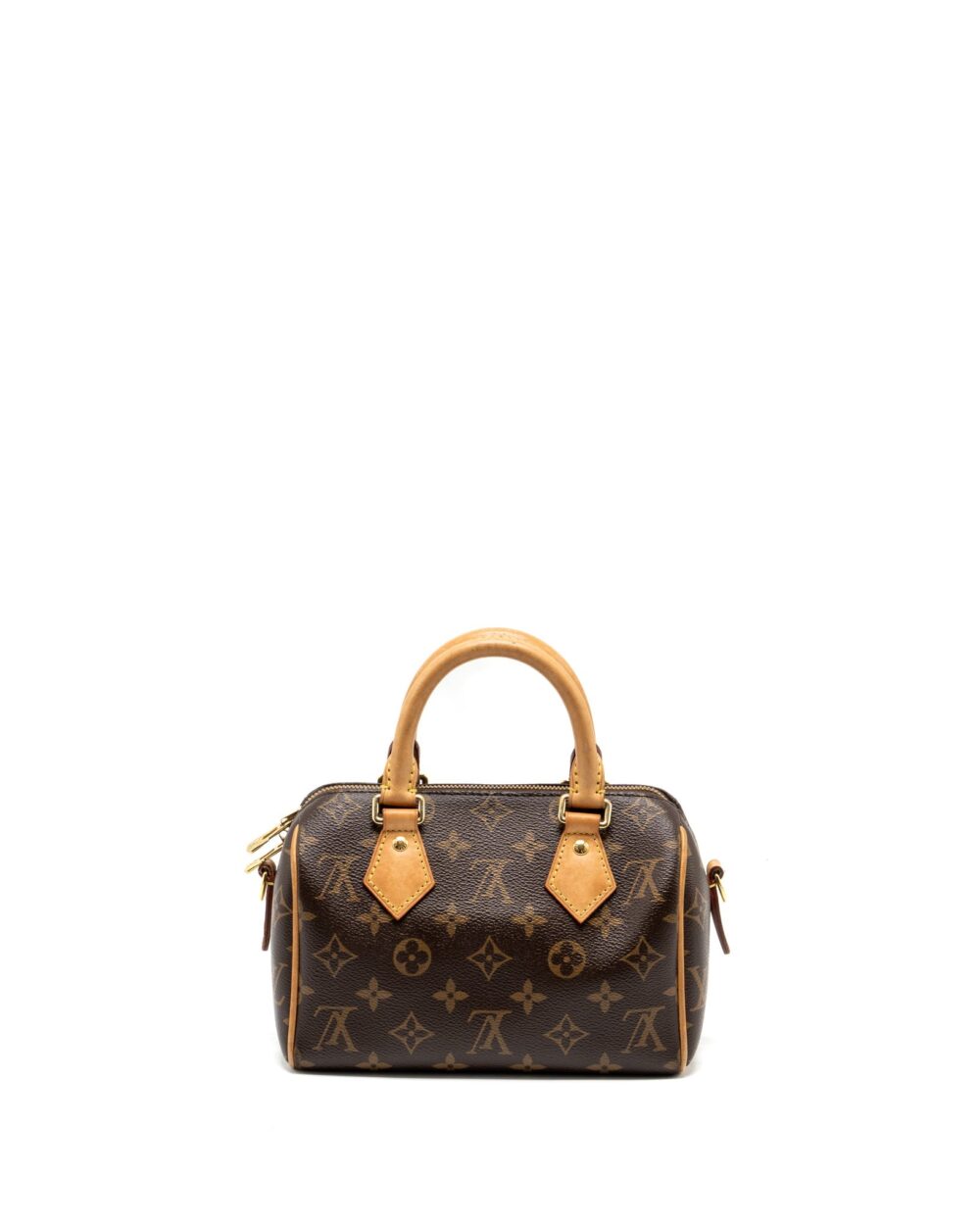 AAA Replica Louis Vuitton LV SPEEDY 20 BANDOULIERE MONOGRAM CANVAS BLACK STRAP GHW