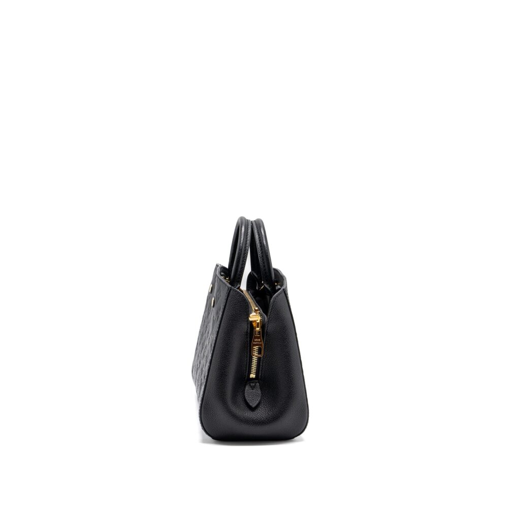 AAA Replica Louis Vuitton LV MONTAIGNE BB MONOGRAM EMPREINTE BLACK GHW
