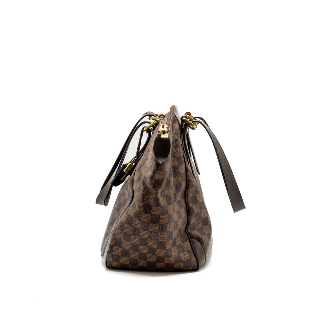 AAA Replica Louis Vuitton LV TOTE BAG DAMIER EBENE GHW