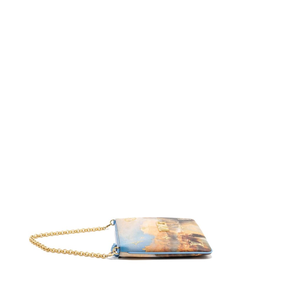 AAA Replica Louis Vuitton LV JEFF KOONS CHAIN POUCH MULTICOLOR GHW
