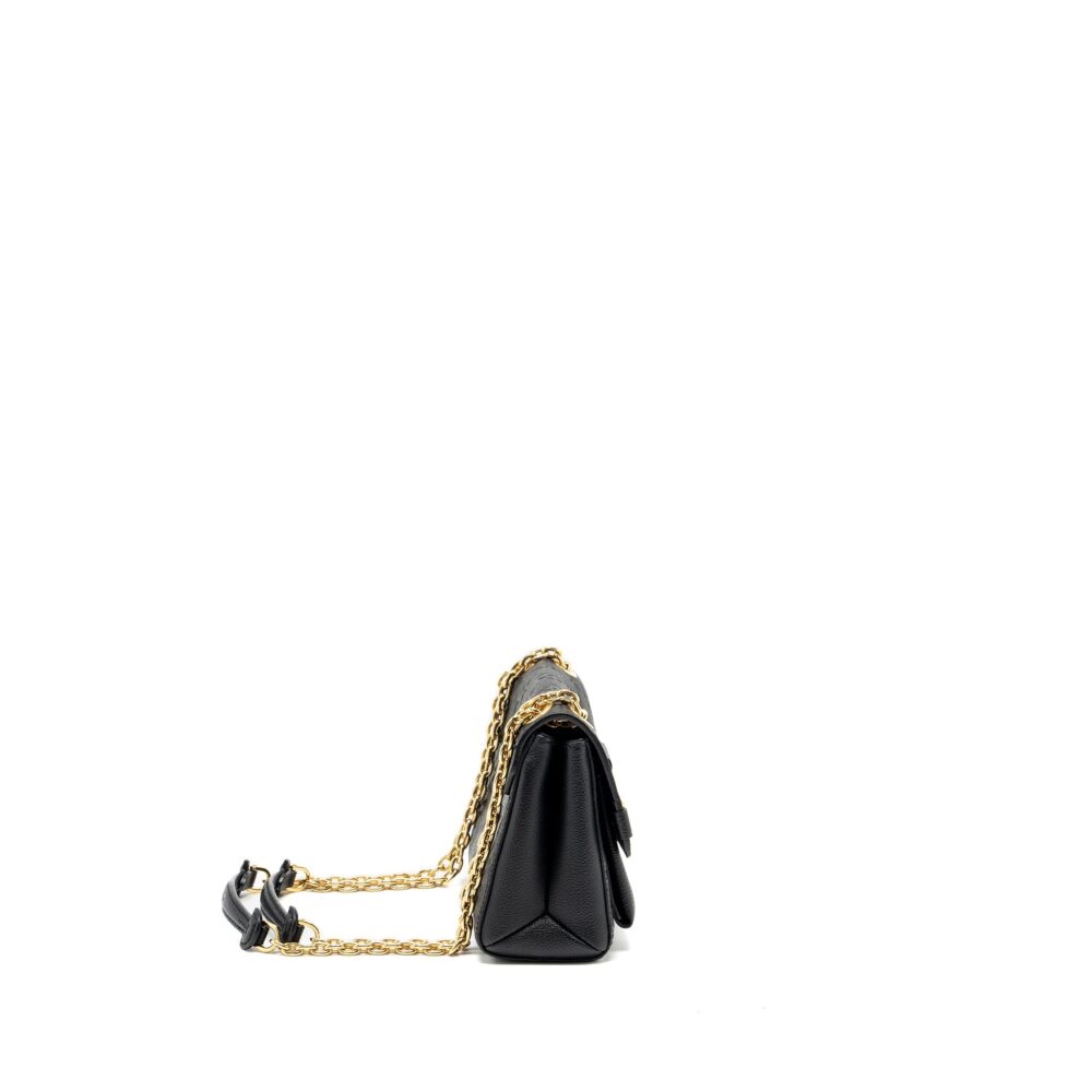 AAA Replica Louis Vuitton LV VAVIN BB MONOGRAM EMPREINTE CALFSKIN BLACK GHW