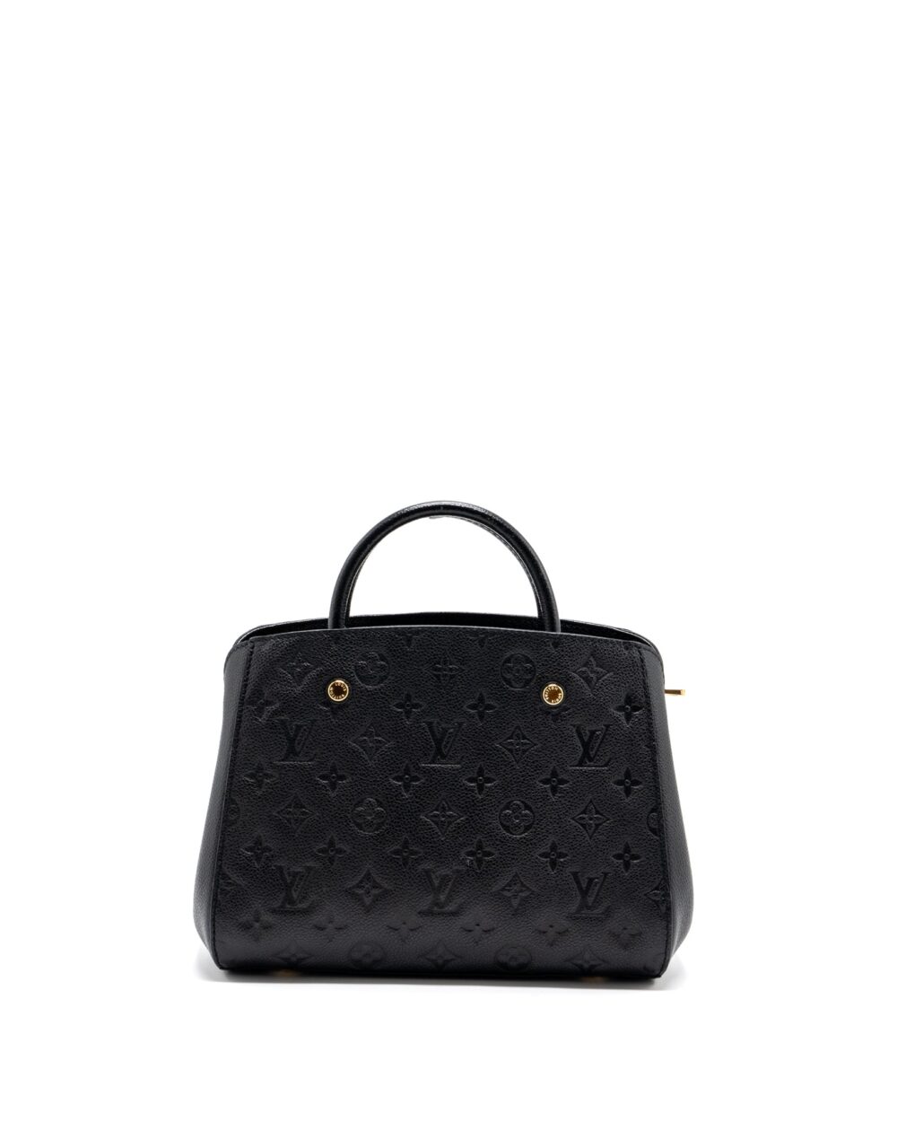 AAA Replica Louis Vuitton LV MONTAIGNE BB MONOGRAM EMPREINTE BLACK GHW