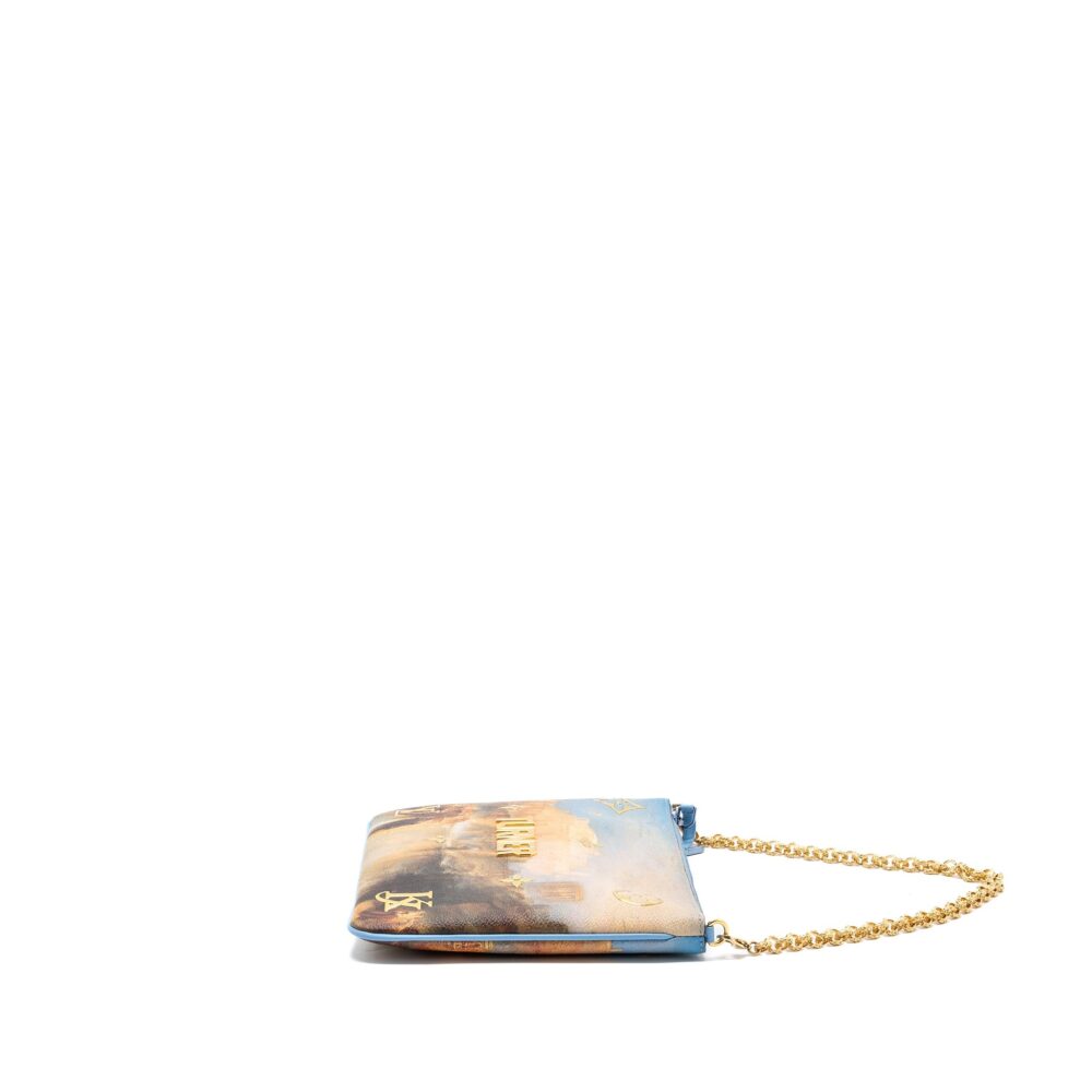 AAA Replica Louis Vuitton LV JEFF KOONS CHAIN POUCH MULTICOLOR GHW