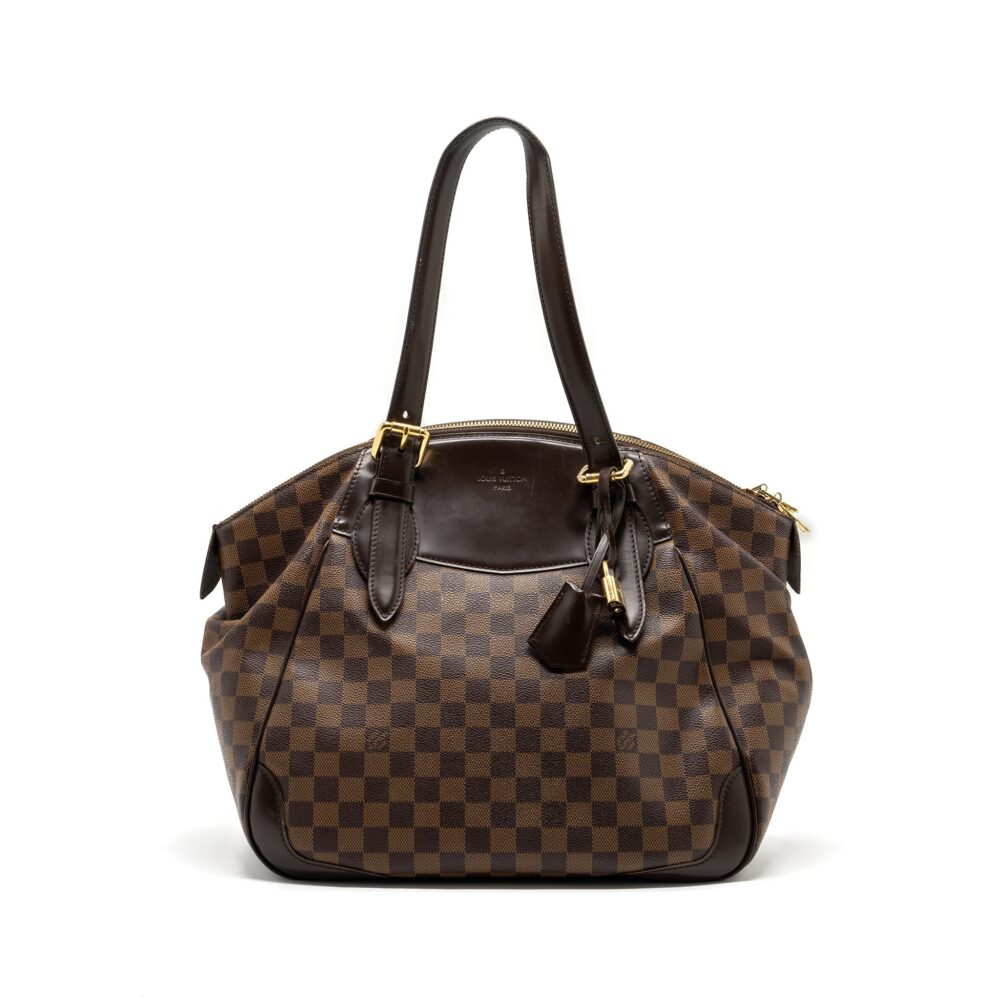 AAA Replica Louis Vuitton LV TOTE BAG DAMIER EBENE GHW