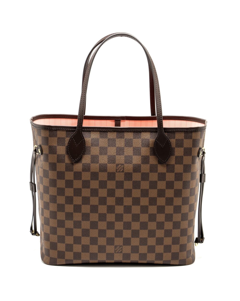 AAA Replica Louis Vuitton LV NEVERFULL MM DAMIER EBENE CANVAS GHW