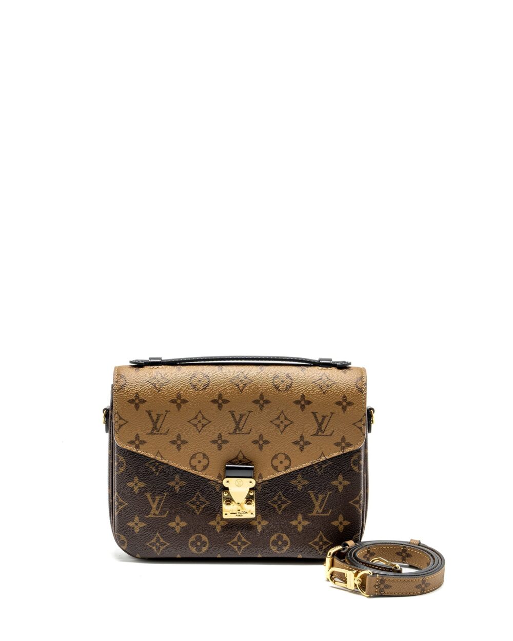 AAA Replica Louis Vuitton LV POCHETTE METIS MONOGRAM REVERSE CANVAS GHW
