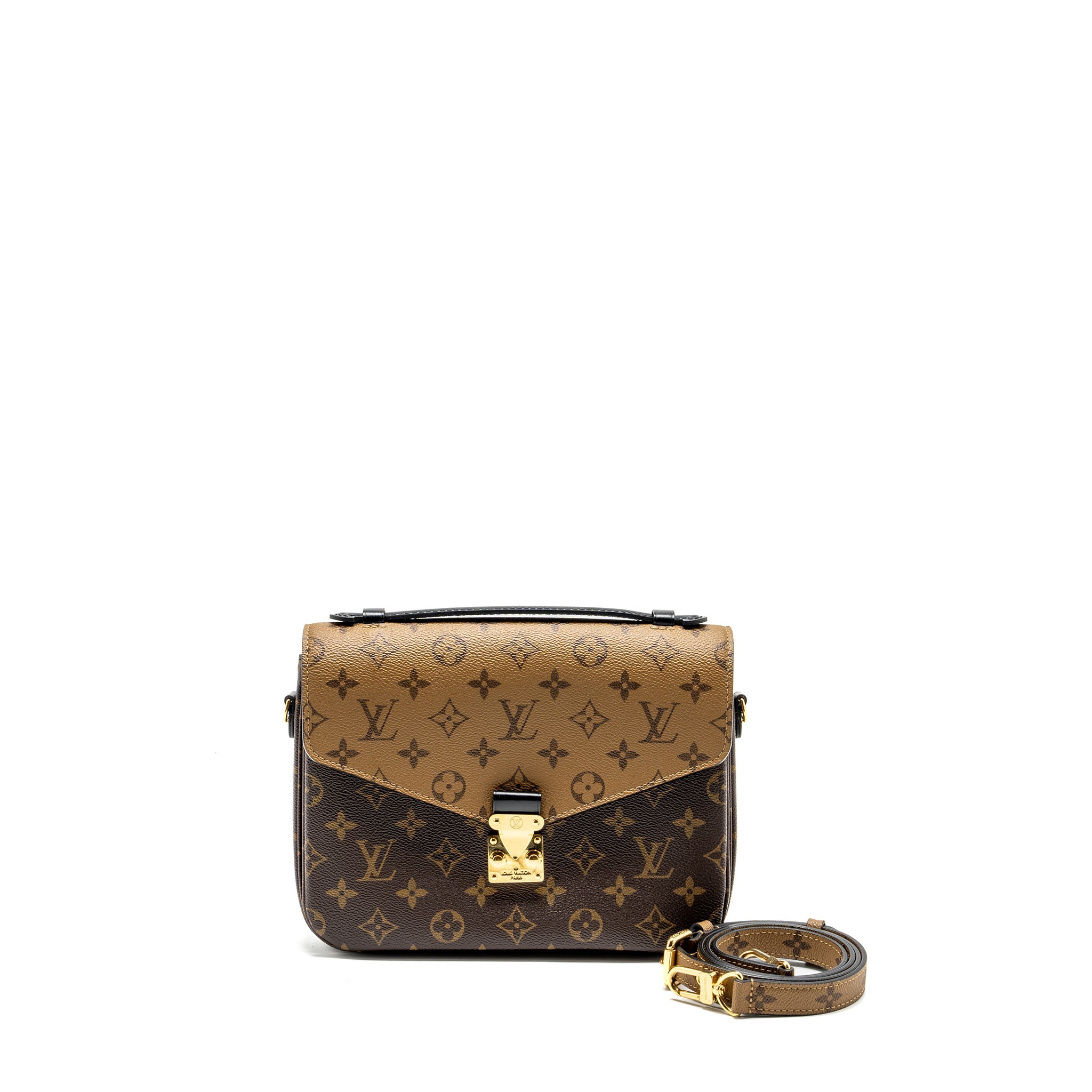 AAA Replica Louis Vuitton LV POCHETTE METIS MONOGRAM REVERSE CANVAS GHW
