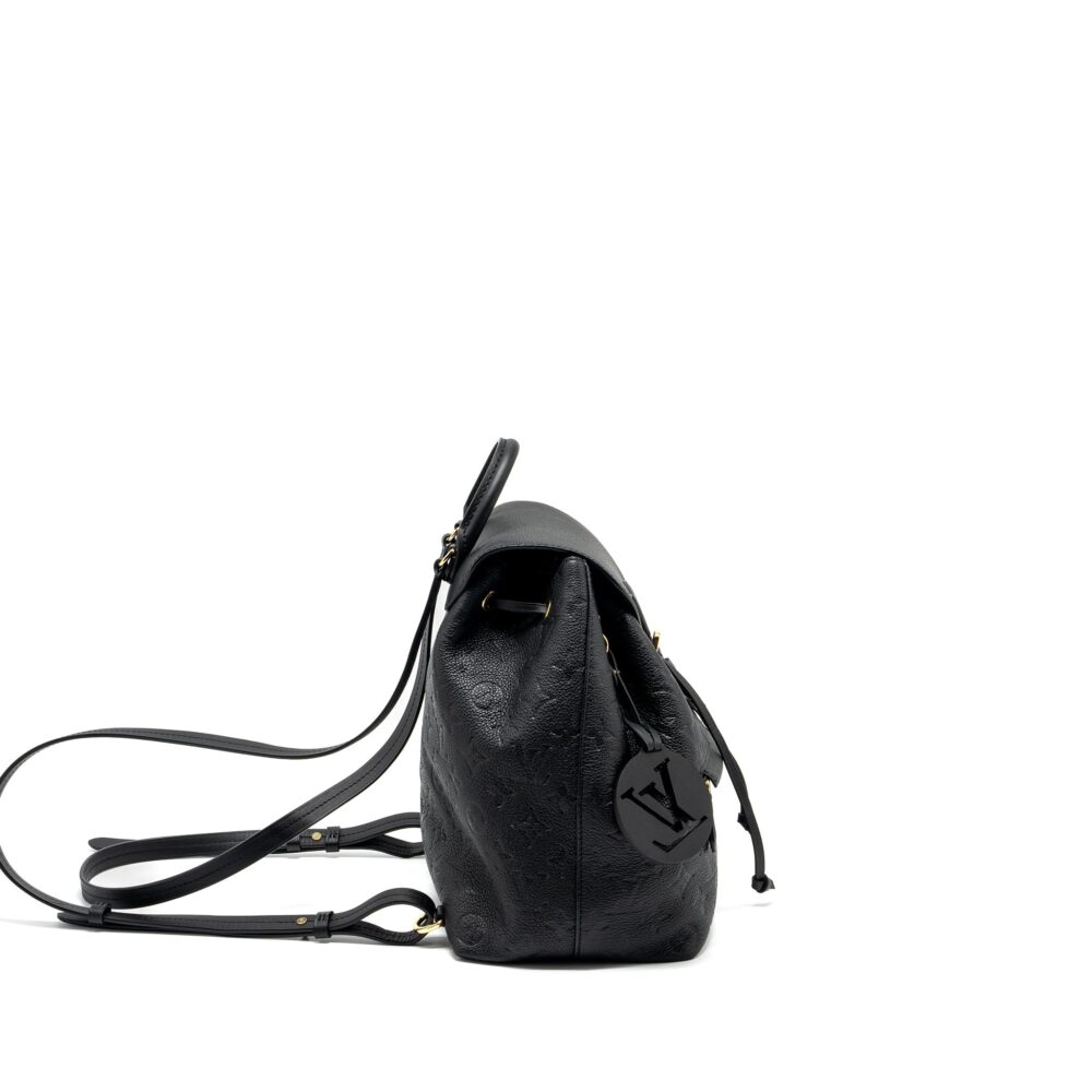 AAA Replica Louis Vuitton LV MONTSOURIS PM BACKPACK MONOGRAM EMPREINTE BLACK GHW
