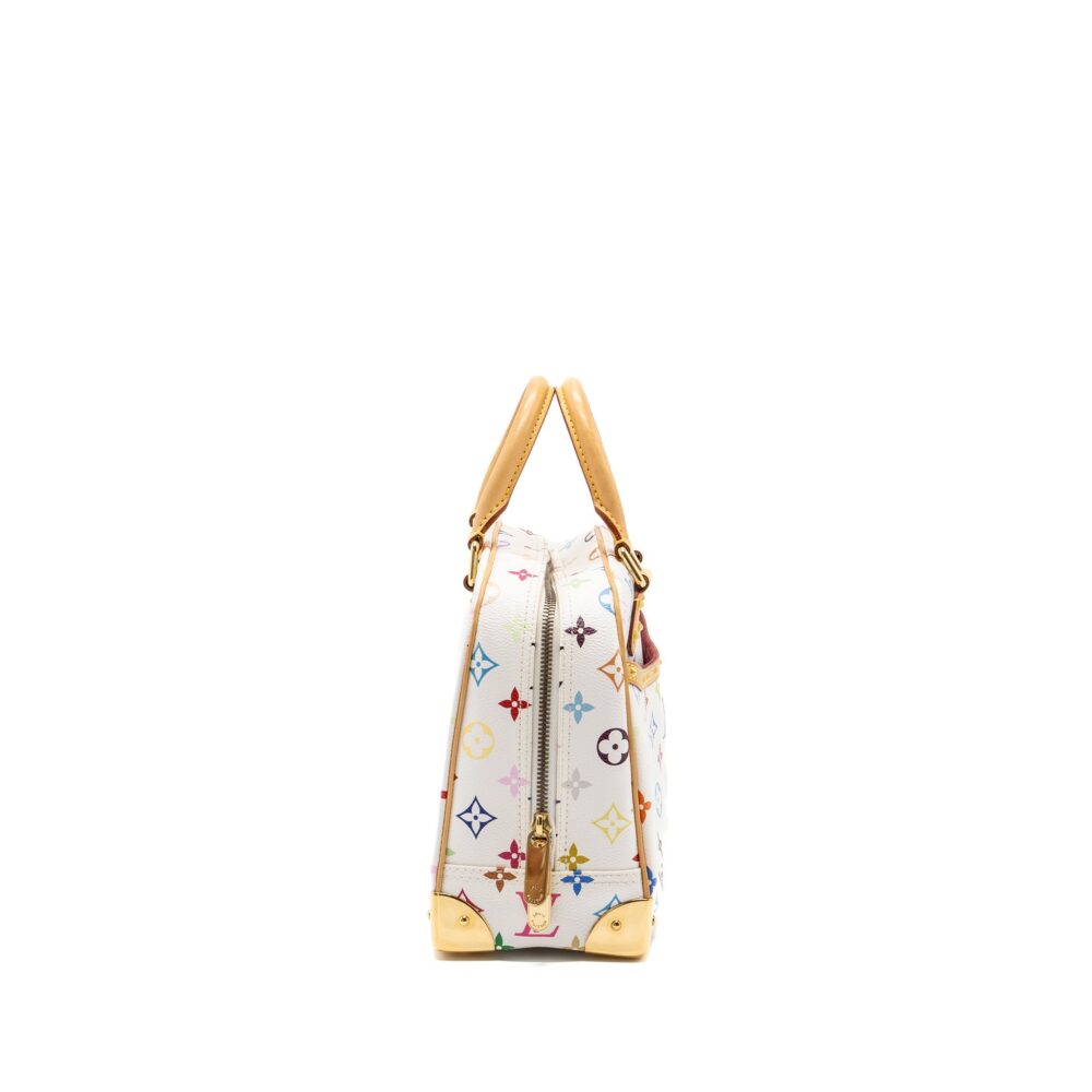 AAA Replica Louis Vuitton LV VINTAGE TOP HANDLE ZIP TOTE BAG WHITE MULTICOLOR MONOGRAM CANVAS GHW