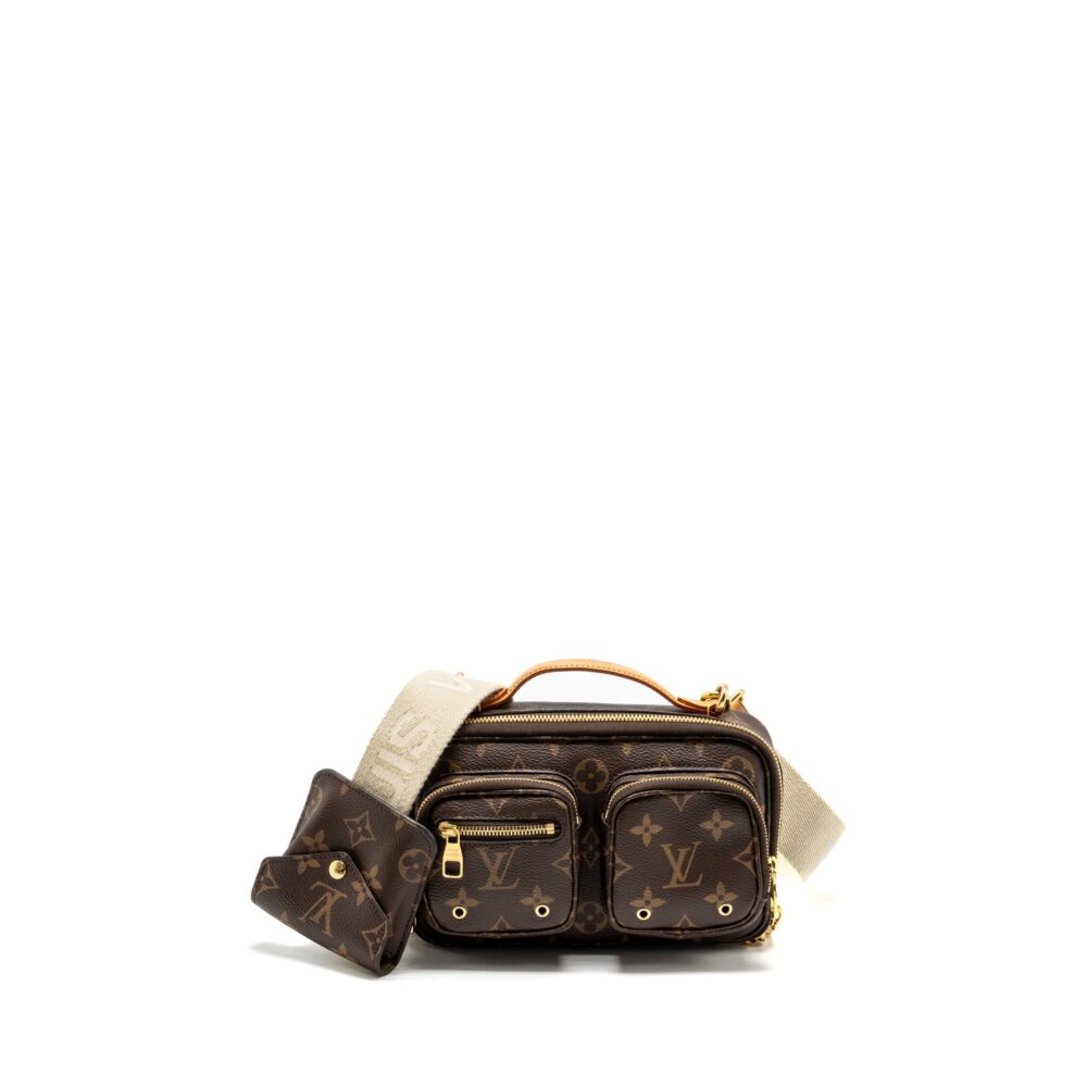 AAA Replica Louis Vuitton LV UTILITY CROSSBODY BAG MONOGRAM CANVAS GHW
