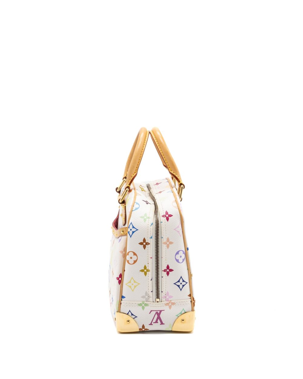 AAA Replica Louis Vuitton LV VINTAGE TOP HANDLE ZIP TOTE BAG WHITE MULTICOLOR MONOGRAM CANVAS GHW