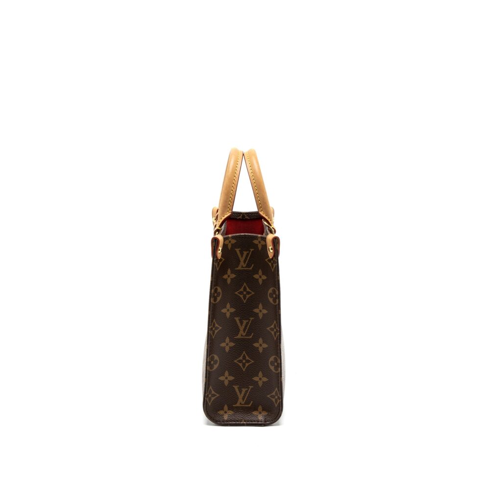 AAA Replica Louis Vuitton LV SAC PLAT BB MONOGRAM CANVAS GHW (NEW VERSION)