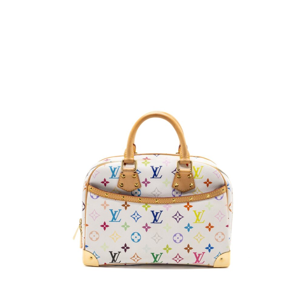 AAA Replica Louis Vuitton LV VINTAGE TOP HANDLE ZIP TOTE BAG WHITE MULTICOLOR MONOGRAM CANVAS GHW