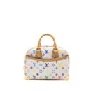 AAA Replica Louis Vuitton LV VINTAGE TOP HANDLE ZIP TOTE BAG WHITE MULTICOLOR MONOGRAM CANVAS GHW