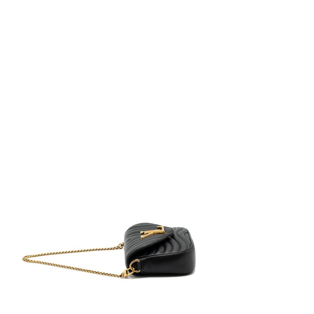 AAA Replica Louis Vuitton LV NEW WAVE MULTI POCHETTE CALFSKIN BLACK GHW