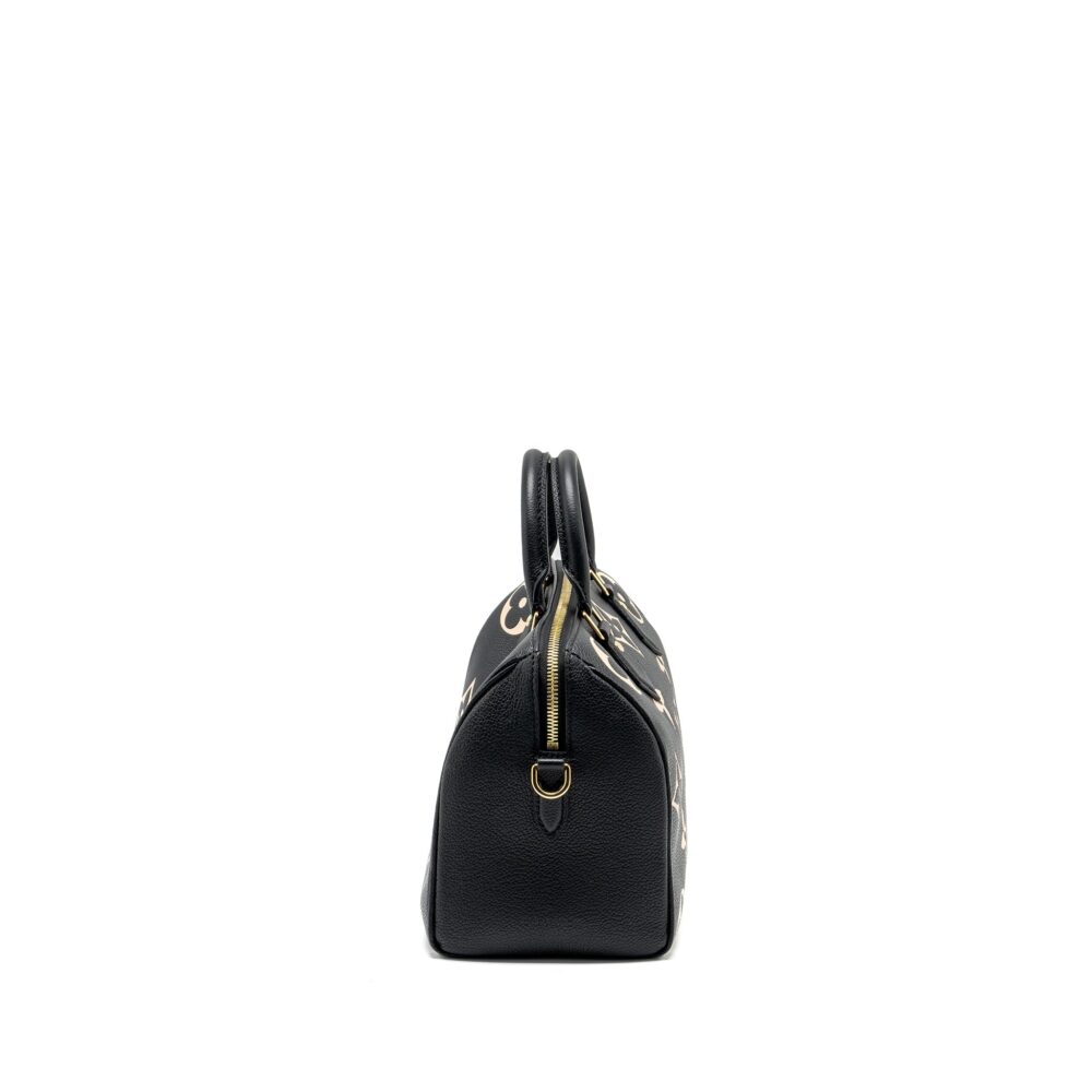 AAA Replica Louis Vuitton LV LOUIS VUTTION SPEEDY BANDOULIERE 25 BICOLOUR MONOGRAM EMPREINTE BLACK/MULTICOLOUR GHW