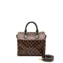 AAA Replica Louis Vuitton LV SPEEDY BANDOULIERE 25 DAMIER EBENE CANVAS GHW (NEW VERSION)