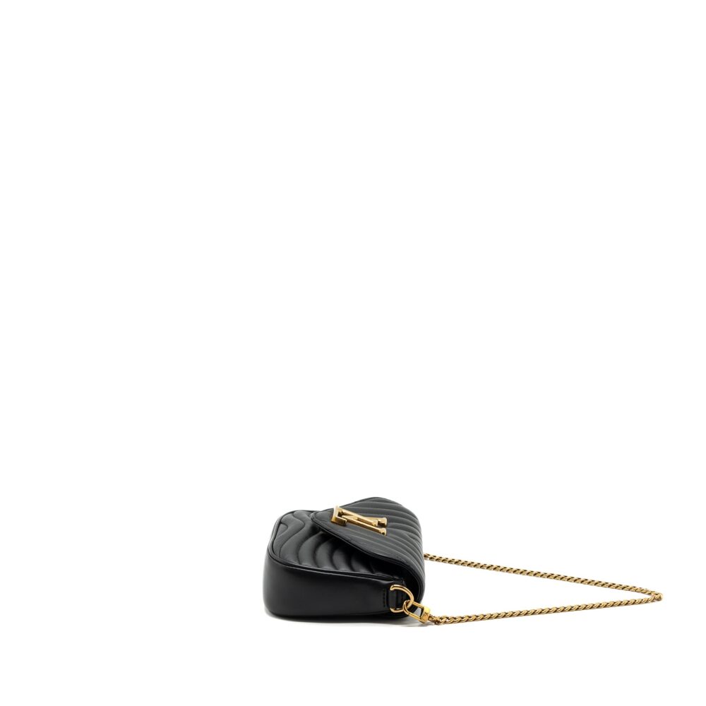 AAA Replica Louis Vuitton LV NEW WAVE MULTI POCHETTE CALFSKIN BLACK GHW