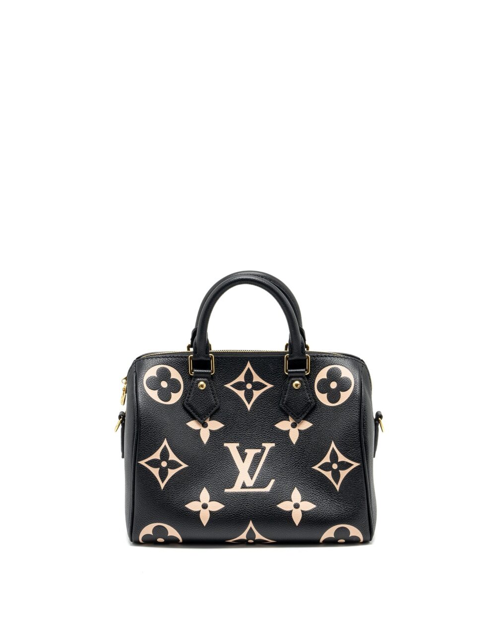 AAA Replica Louis Vuitton LV LOUIS VUTTION SPEEDY BANDOULIERE 25 BICOLOUR MONOGRAM EMPREINTE BLACK/MULTICOLOUR GHW