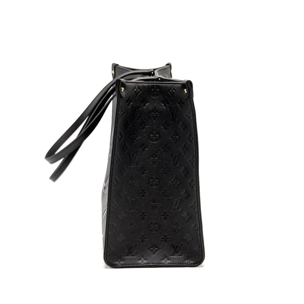 AAA Replica Louis Vuitton LV ONTHEGO GM MONOGRAM EMPREINTE LEATHER BLACK GHW