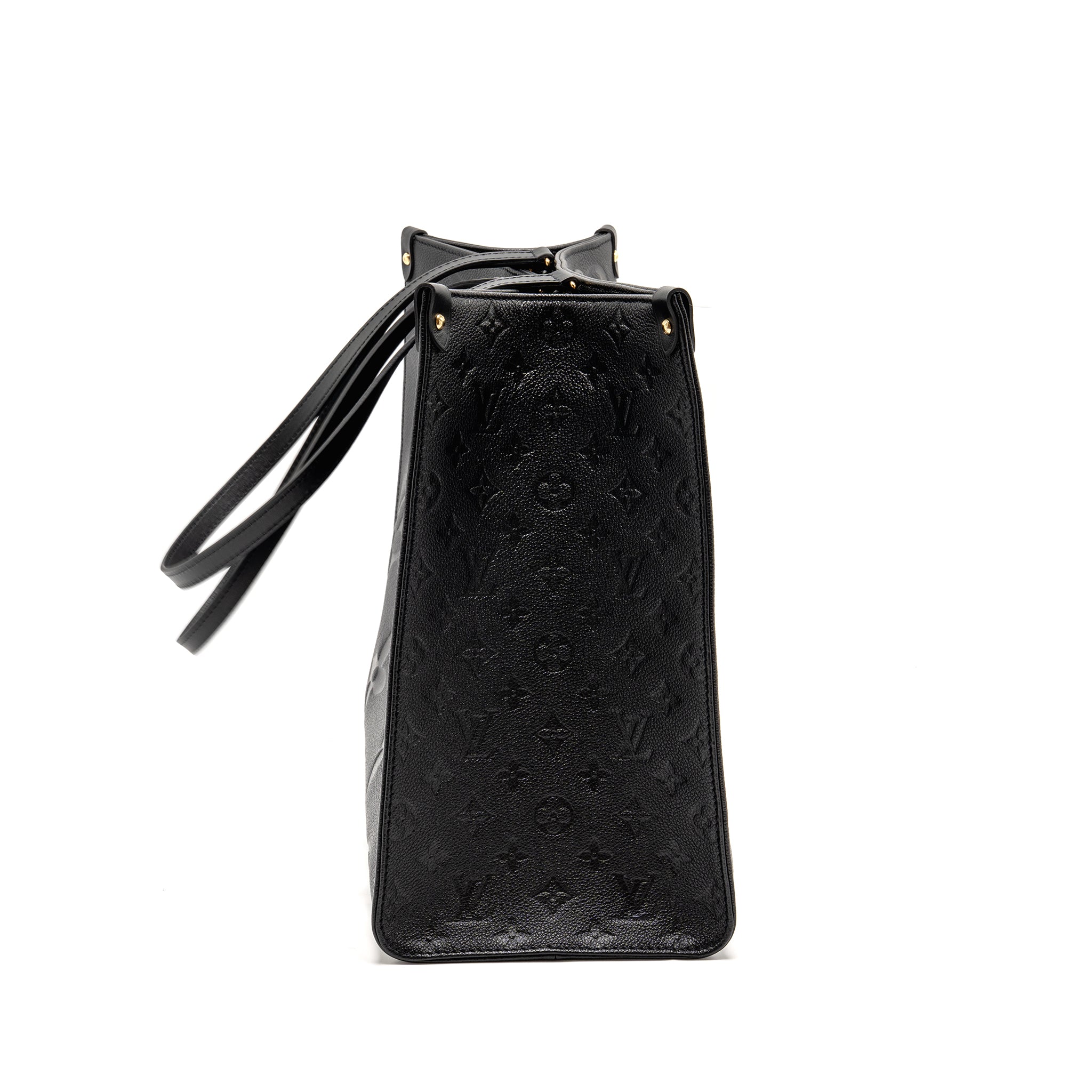 AAA Replica Louis Vuitton LV ONTHEGO GM MONOGRAM EMPREINTE LEATHER BLACK GHW