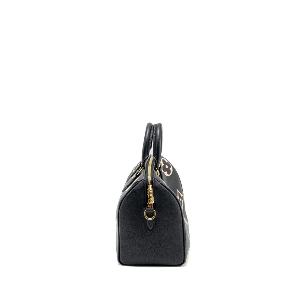 AAA Replica Louis Vuitton LV LOUIS VUTTION SPEEDY BANDOULIERE 25 BICOLOUR MONOGRAM EMPREINTE BLACK/MULTICOLOUR GHW