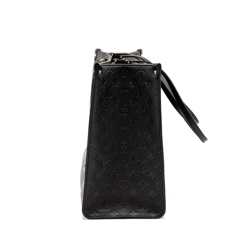 AAA Replica Louis Vuitton LV ONTHEGO GM MONOGRAM EMPREINTE LEATHER BLACK GHW