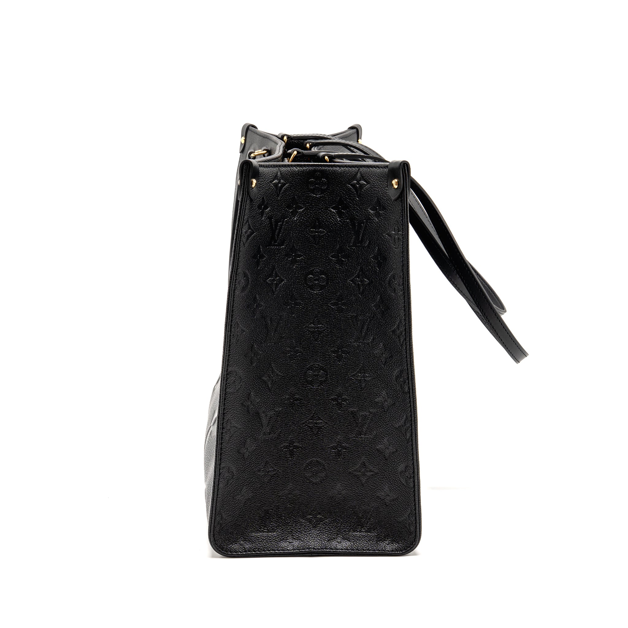 AAA Replica Louis Vuitton LV ONTHEGO GM MONOGRAM EMPREINTE LEATHER BLACK GHW