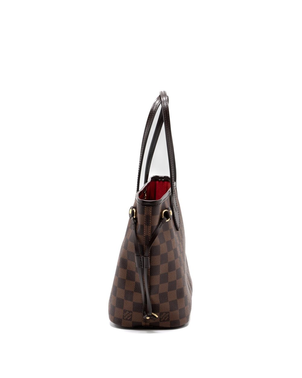 AAA Replica Louis Vuitton LV NEVERFULL PM DAMIER EBENE CANVAS GHW (NEW VERSION)
