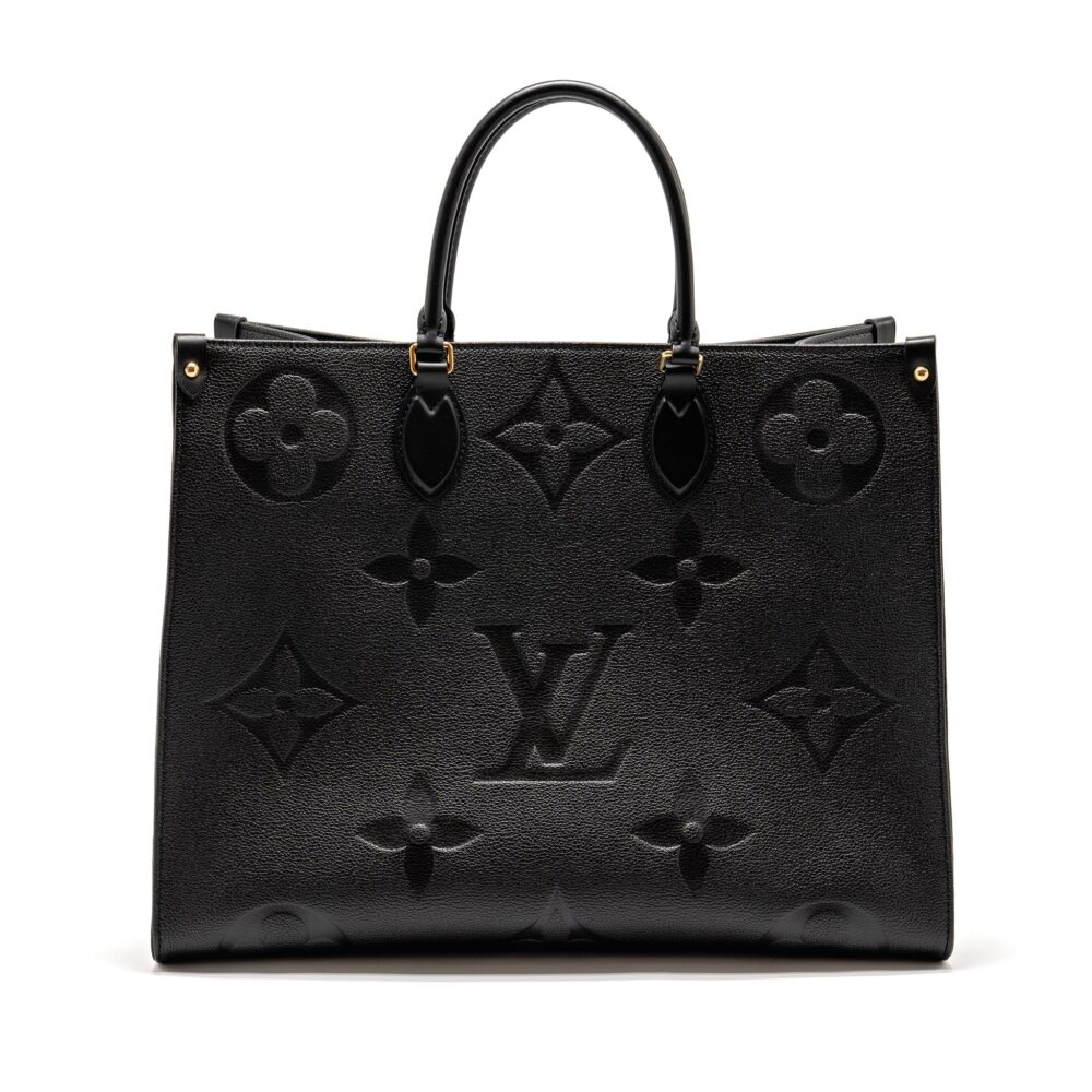 AAA Replica Louis Vuitton LV ONTHEGO GM MONOGRAM EMPREINTE LEATHER BLACK GHW