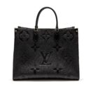 AAA Replica Louis Vuitton LV ONTHEGO GM MONOGRAM EMPREINTE LEATHER BLACK GHW
