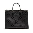 AAA Replica Louis Vuitton LV ONTHEGO GM MONOGRAM EMPREINTE LEATHER BLACK GHW