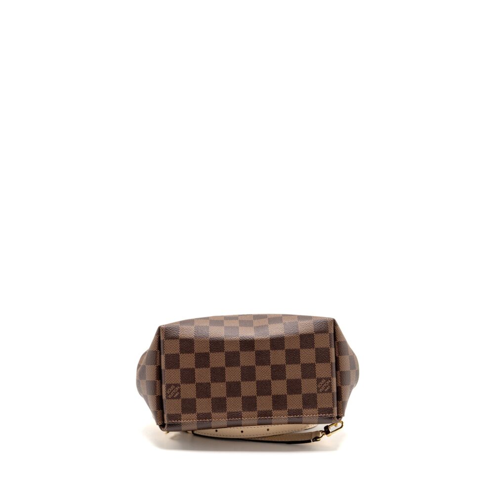 AAA Replica Louis Vuitton LV CLAPTON BACKPACK DAMIER EBENE CANVAS/LEATHER LIGHT PINK GHW