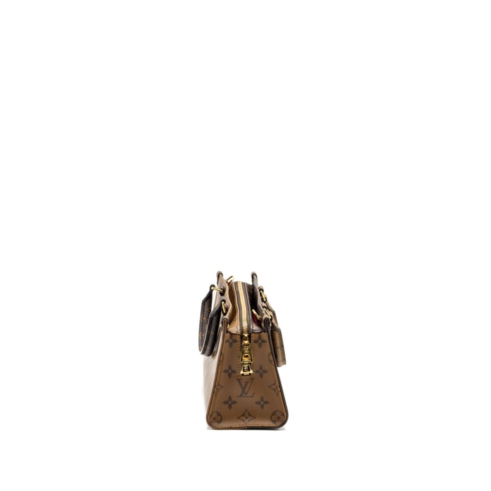 AAA Replica Louis Vuitton LV ONTHEGO EAST WEST MONOGRAM REVERSE GHW