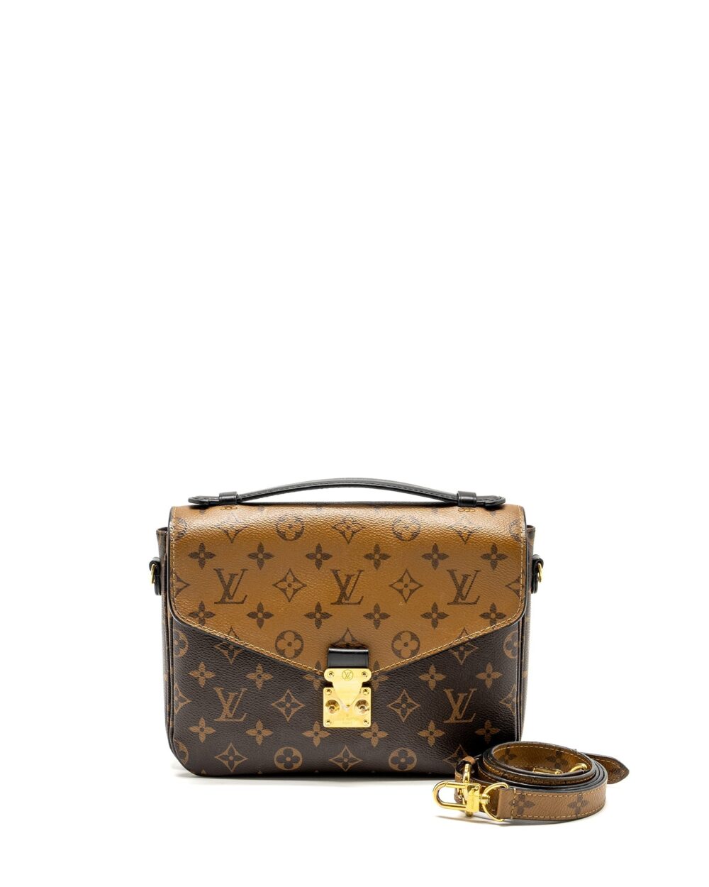 AAA Replica Louis Vuitton LV POCHETTE MÉTIS MONOGRAM REVERSE CANVAS GHW