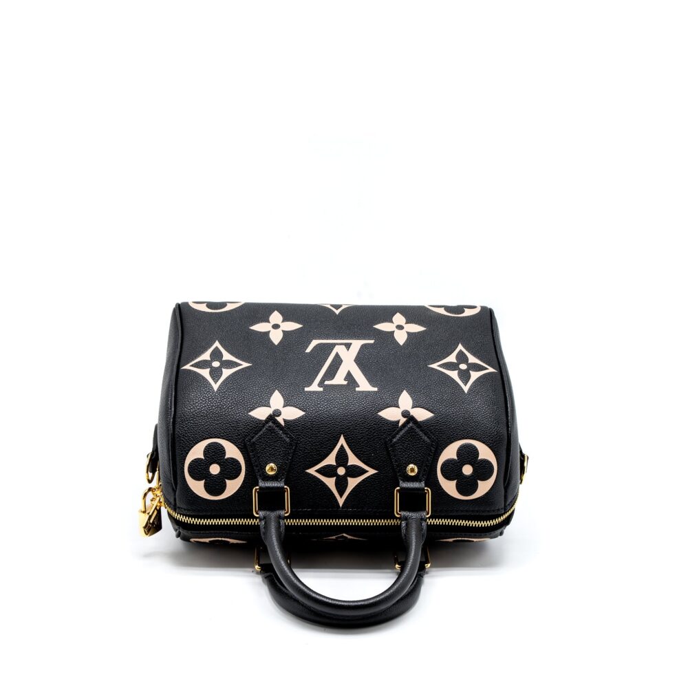 AAA Replica Louis Vuitton LV SPEEDY BANDOULIERE 25 BICOLOUR MONOGRAM EMPREINTE GHW (NEW VERSION)