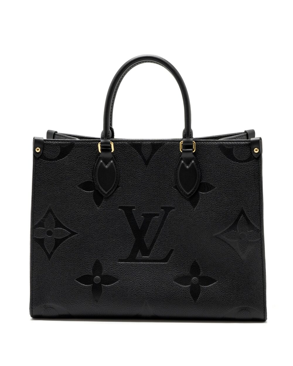 AAA Replica Louis Vuitton LV ONTHEGO MM MONOGRAM EMPRENITE BLACK GHW (NEW VERSION)