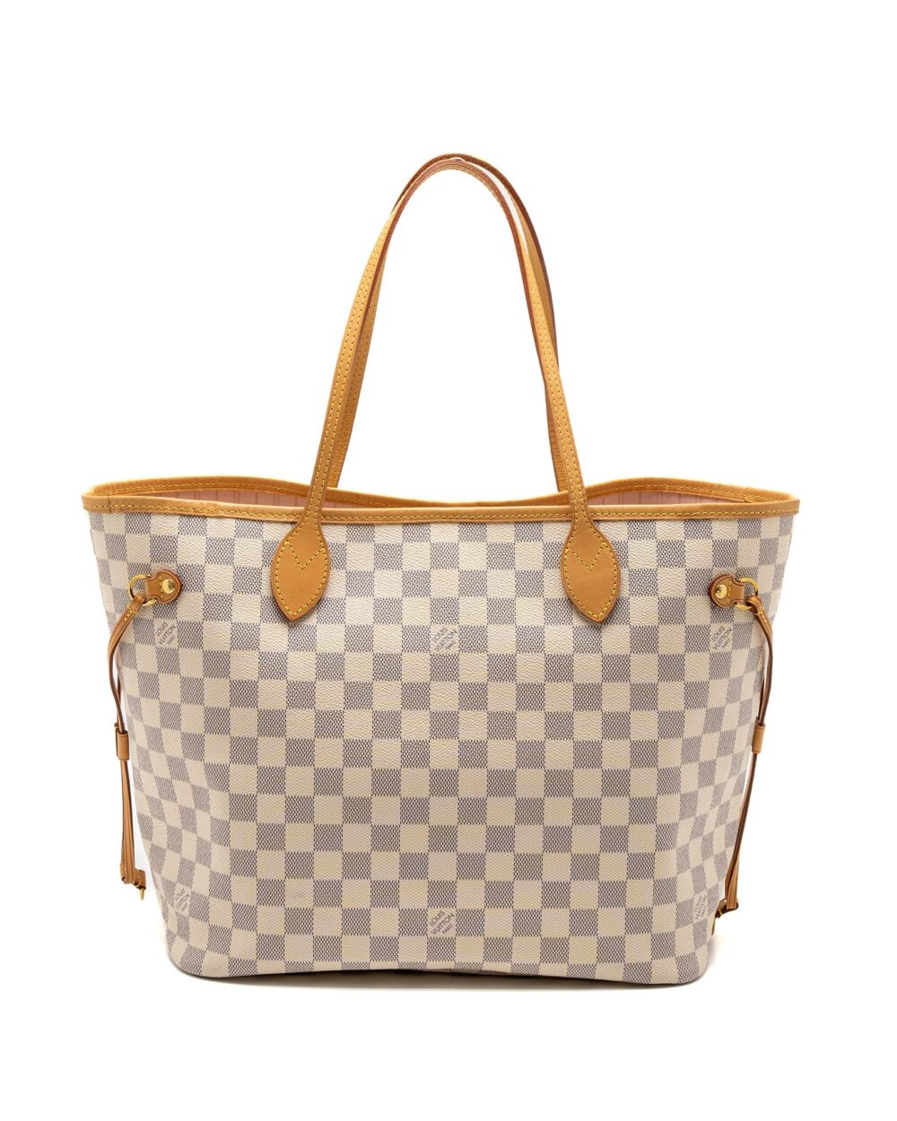AAA Replica Louis Vuitton LV NEVERFULL MM DAMIER AZUR CANVAS GHW