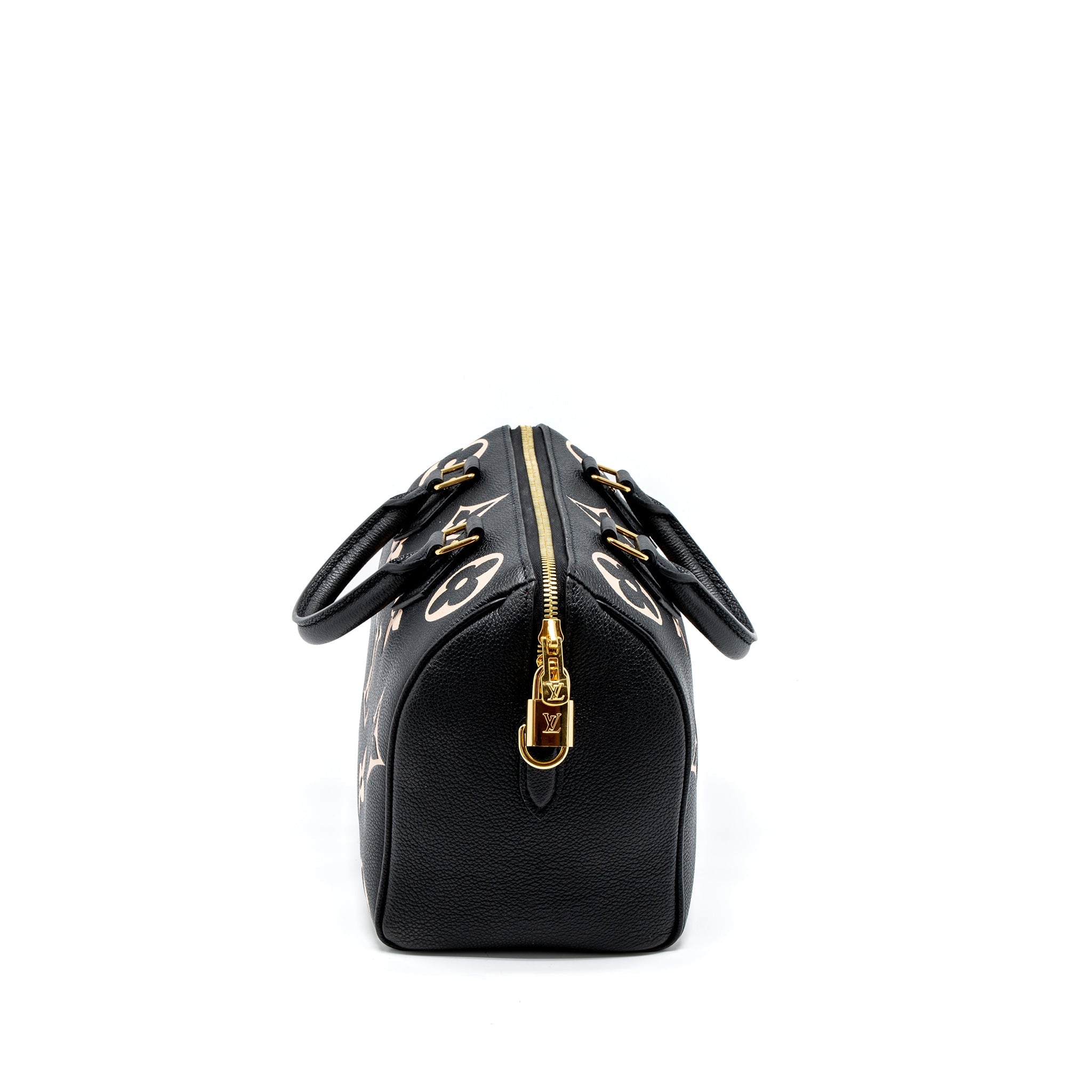 AAA Replica Louis Vuitton LV SPEEDY BANDOULIERE 25 BICOLOUR MONOGRAM EMPREINTE GHW (NEW VERSION)