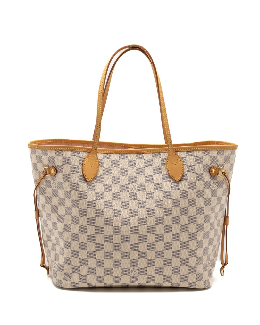 AAA Replica Louis Vuitton LV NEVERFULL MM DAMIER AZUR CANVAS GHW