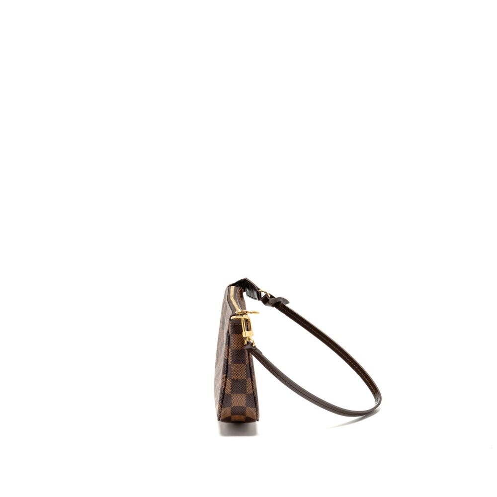 AAA Replica Louis Vuitton LV POCHETTE ACCESSOIRES DAMIER EBENE CANVAS GHW