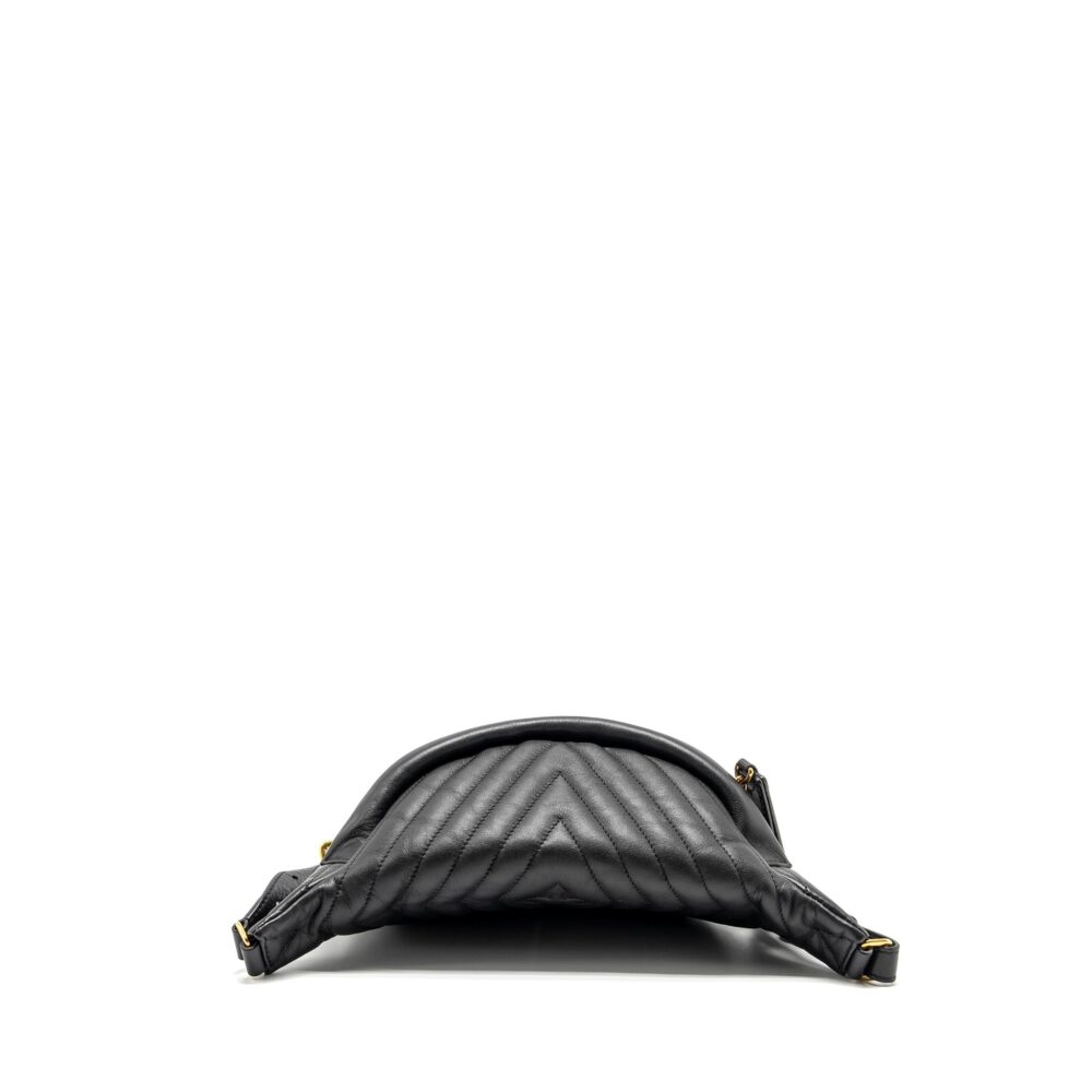 AAA Replica Louis Vuitton LV NEW WAVE BUMBAG CALFSKIN BLACK GHW