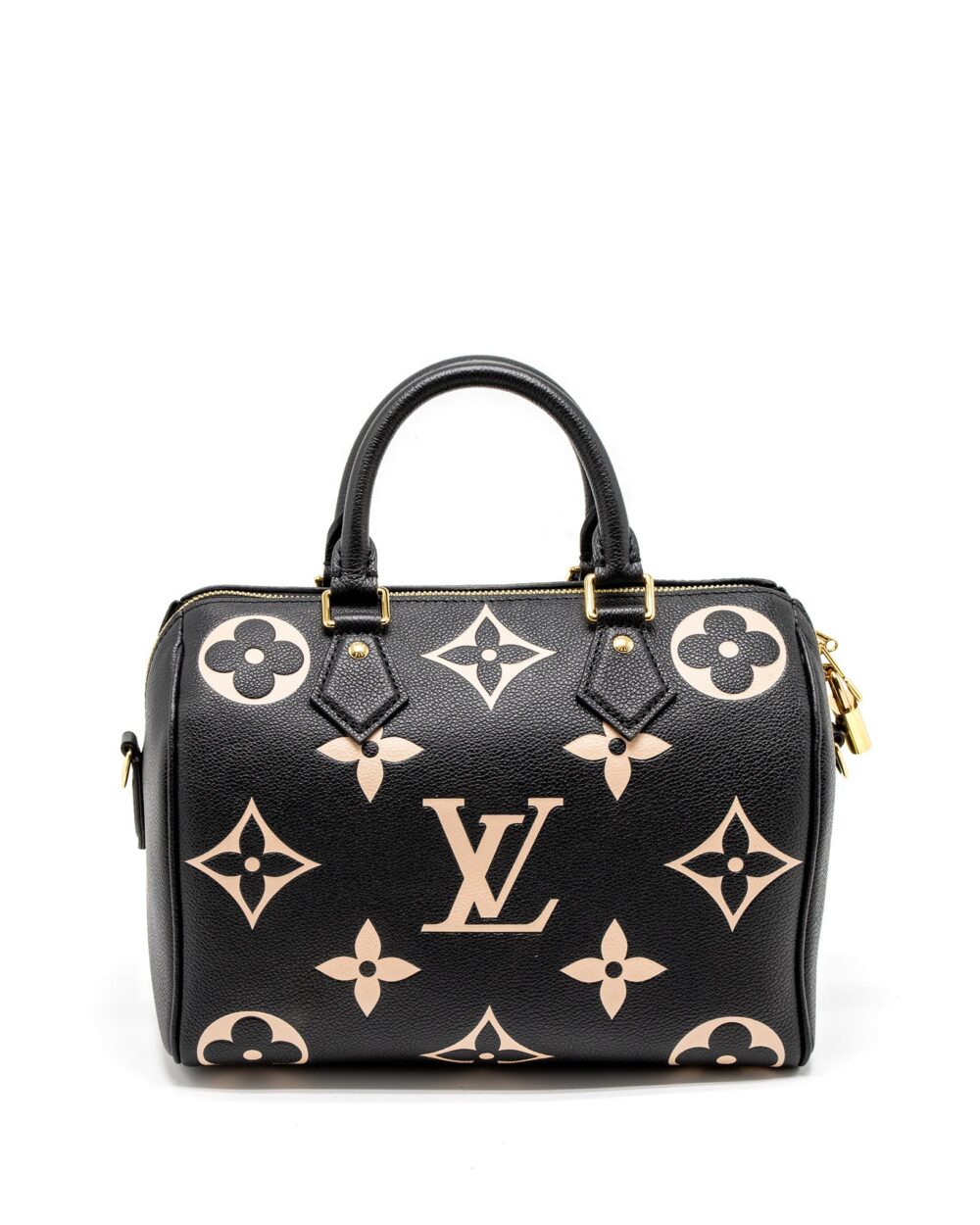 AAA Replica Louis Vuitton LV SPEEDY BANDOULIERE 25 BICOLOUR MONOGRAM EMPREINTE GHW (NEW VERSION)