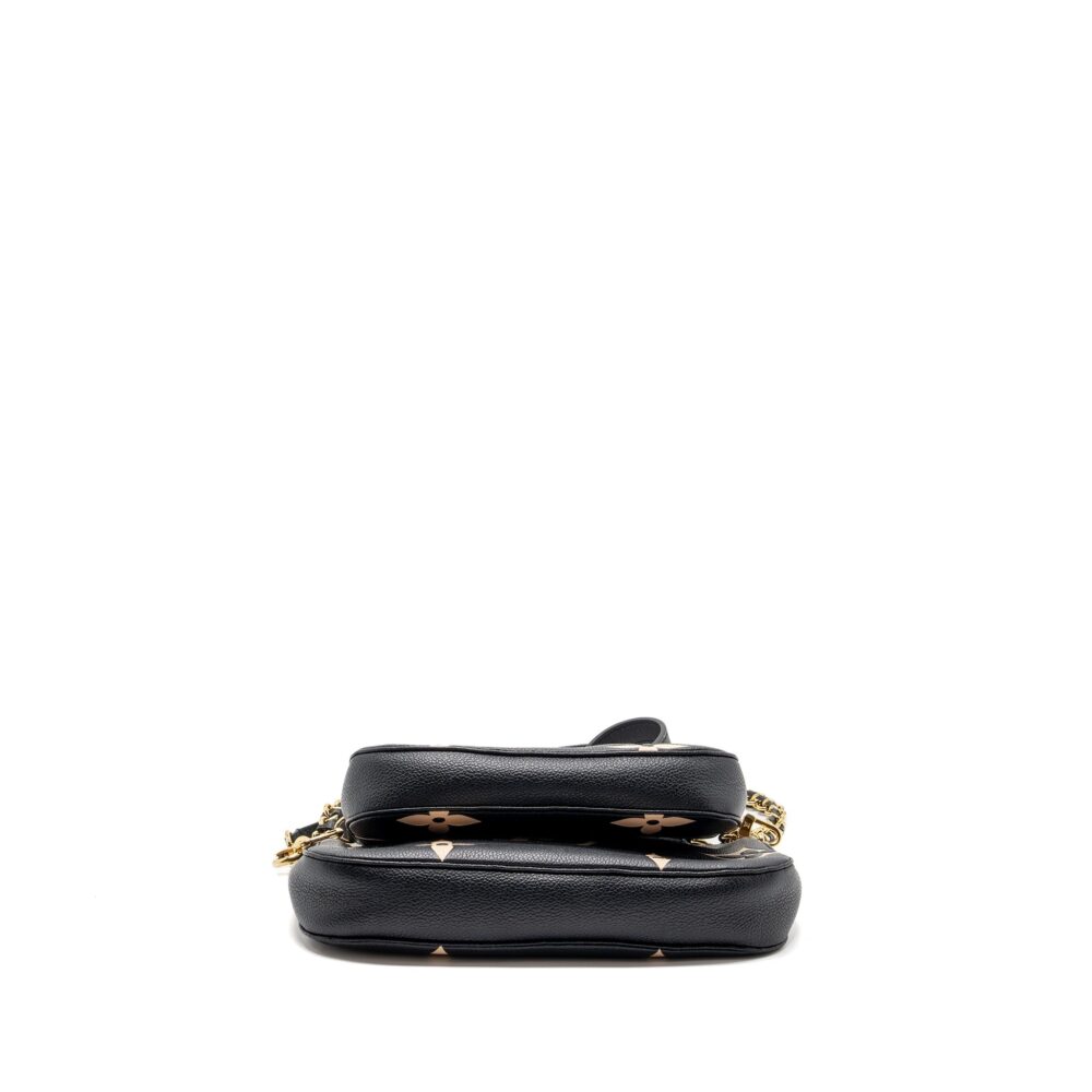AAA Replica Louis Vuitton LV MULTI POCHETTE MONOGRAM EMPREINTE BLACK GHW