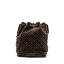 AAA Replica Louis Vuitton LV LIN NOE BAG FABRIC/LEATHER EBENE GHW