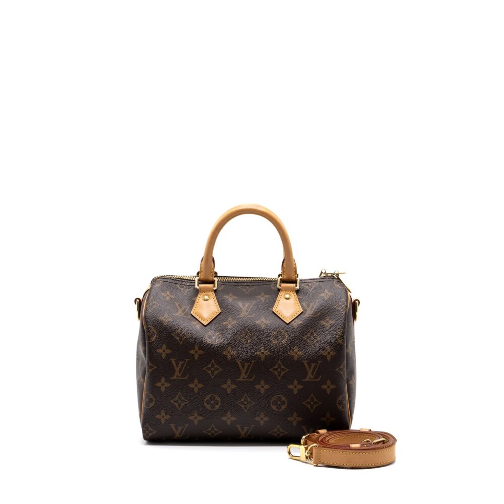 AAA Replica Louis Vuitton LV SPEEDY BANDOULIERE 25 MONOGRAM CANVAS GHW