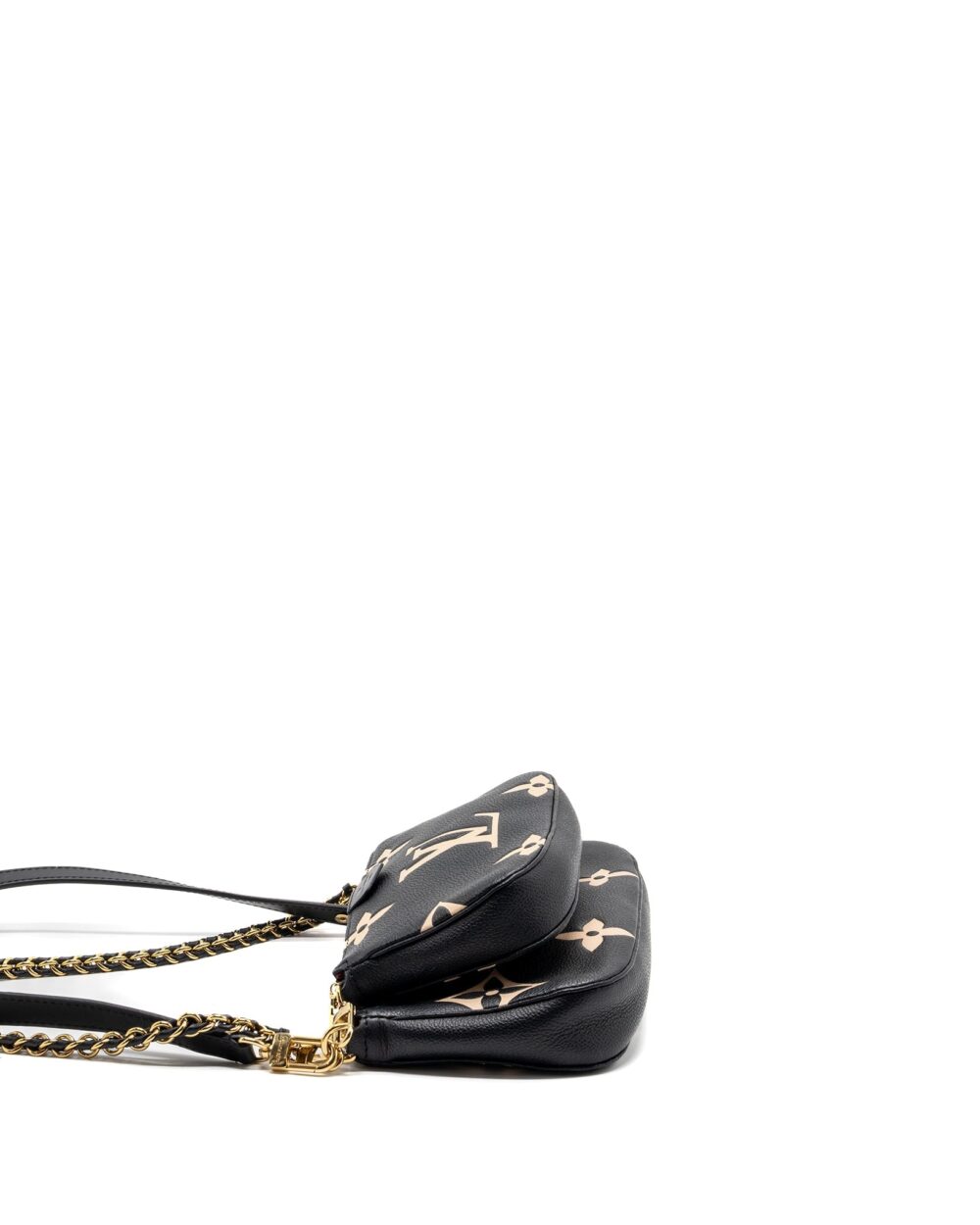 AAA Replica Louis Vuitton LV MULTI POCHETTE MONOGRAM EMPREINTE BLACK GHW