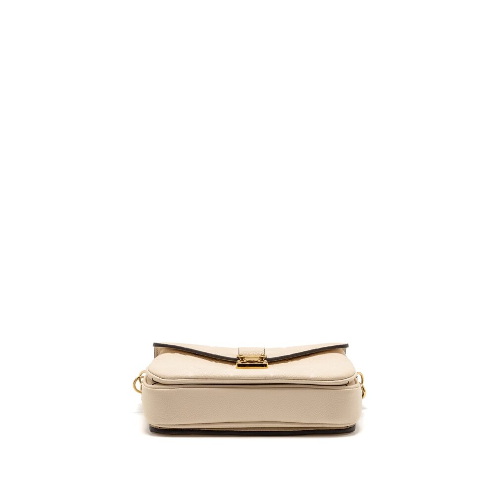 AAA Replica Louis Vuitton LV POCHETTE MÉTIS EAST WEST MONOGRAM EMPREINTE LEATHER CREAM GHW
