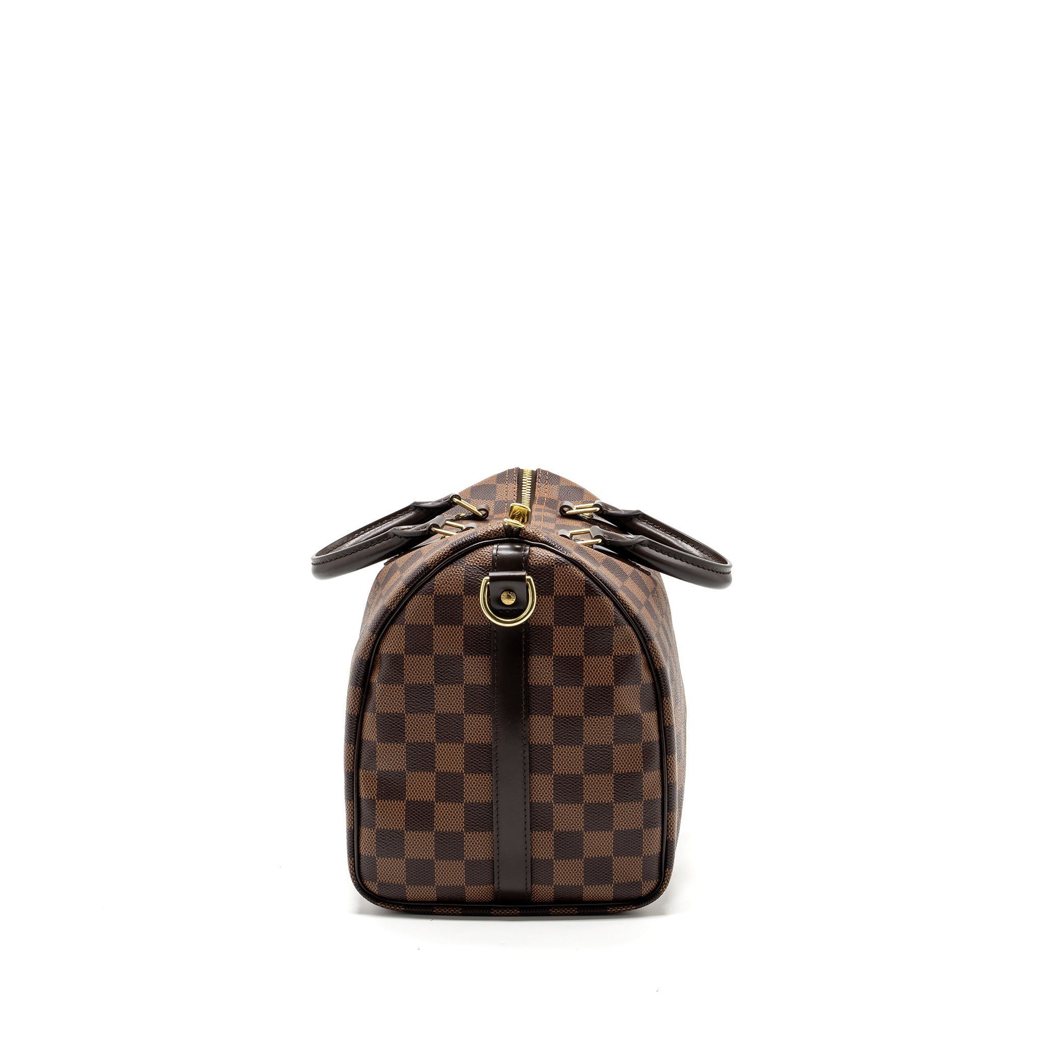 AAA Replica Louis Vuitton LV SPEEDY BANDOULIERE 30 DAMIER EBENE GHW