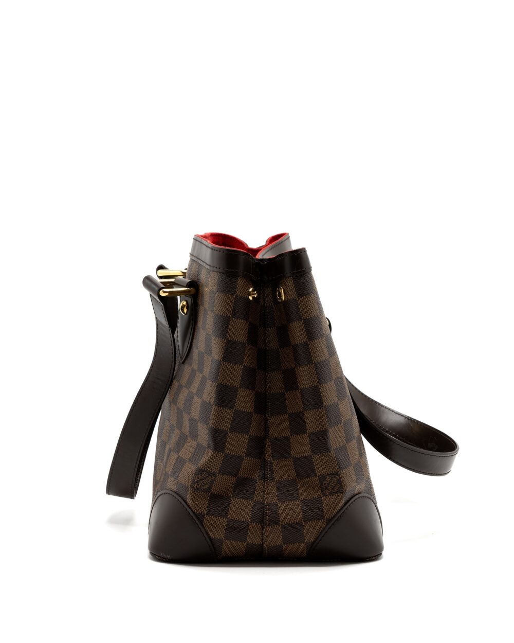 AAA Replica Louis Vuitton LV HAMSTEAD TOTE BAG DAMIER EBENE GHW